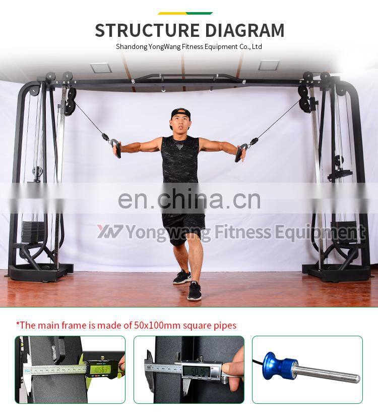 High-quality fitness equipment body building YW-1614 gym cable crossover