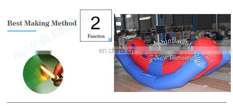 Air tight inflatable water teeterboard, inflatable water seasaw, inflatable floating totter
