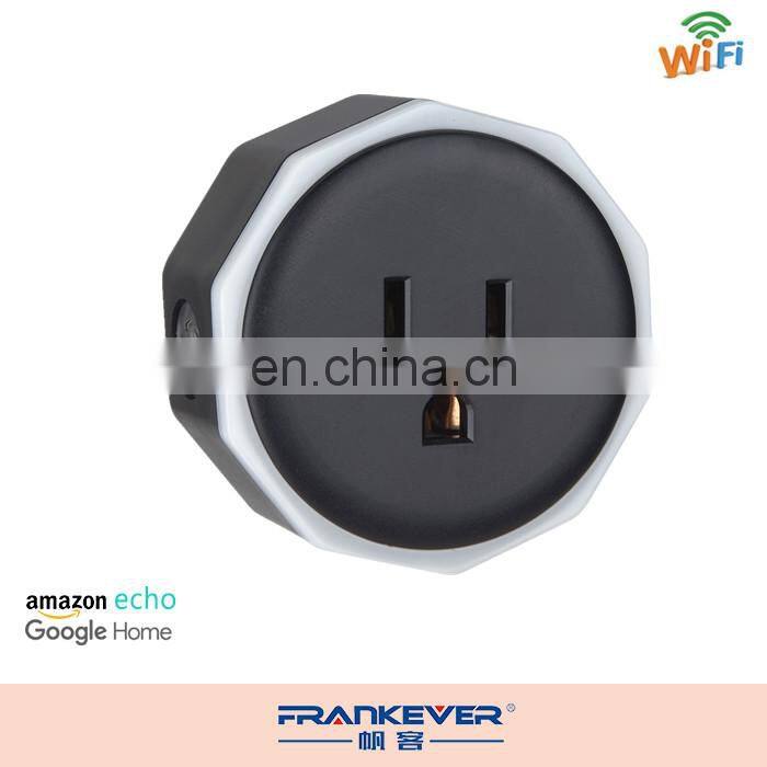 CE.FCC.ROHS Smart US Plug WiFi Outlet Works With Alexa Remote Control Socket Smartphone APP