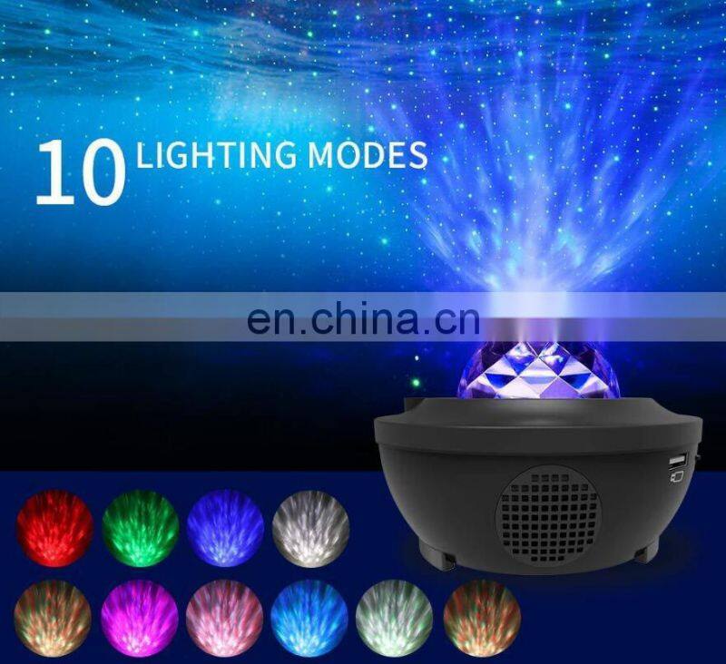 2020 Amazon Remote control muti-functions star musical master Kids Led Night Light laser cosmos Stars Projector for kids baby