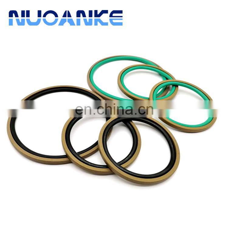 Free Sample NBR PTFE Bronze Double Acting Compact Piston Seal SPGO Seal Glyd Ring For Hydraulic