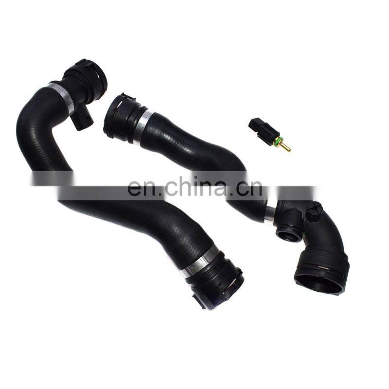 New Radiator Coolant Hose Upper +Lower For BMW E46 320 323 328 W/ Temp Sensor
