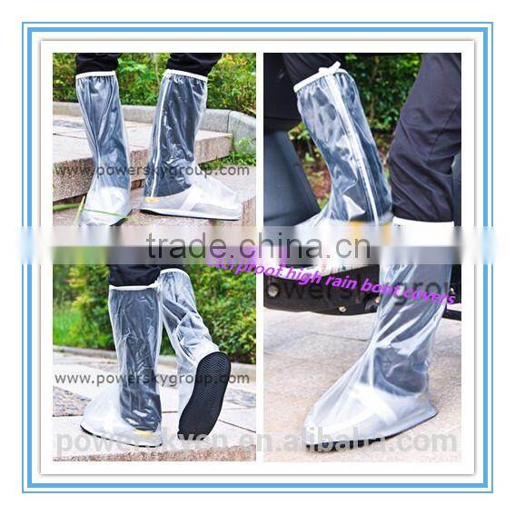 Transparent rain-proof shoe cover man galoshes with high quality