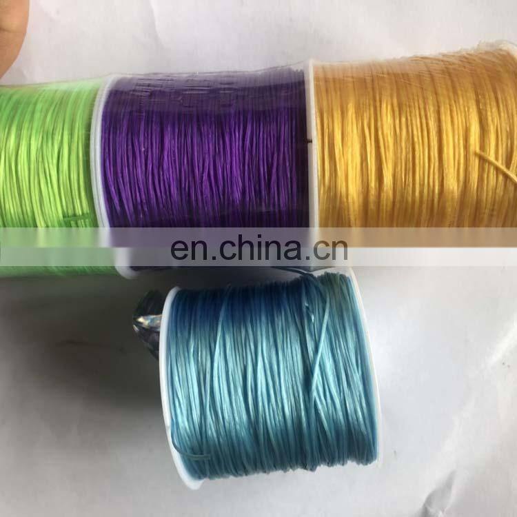 Good quality hot sale nylon colorful elastic thread for sewing made in China