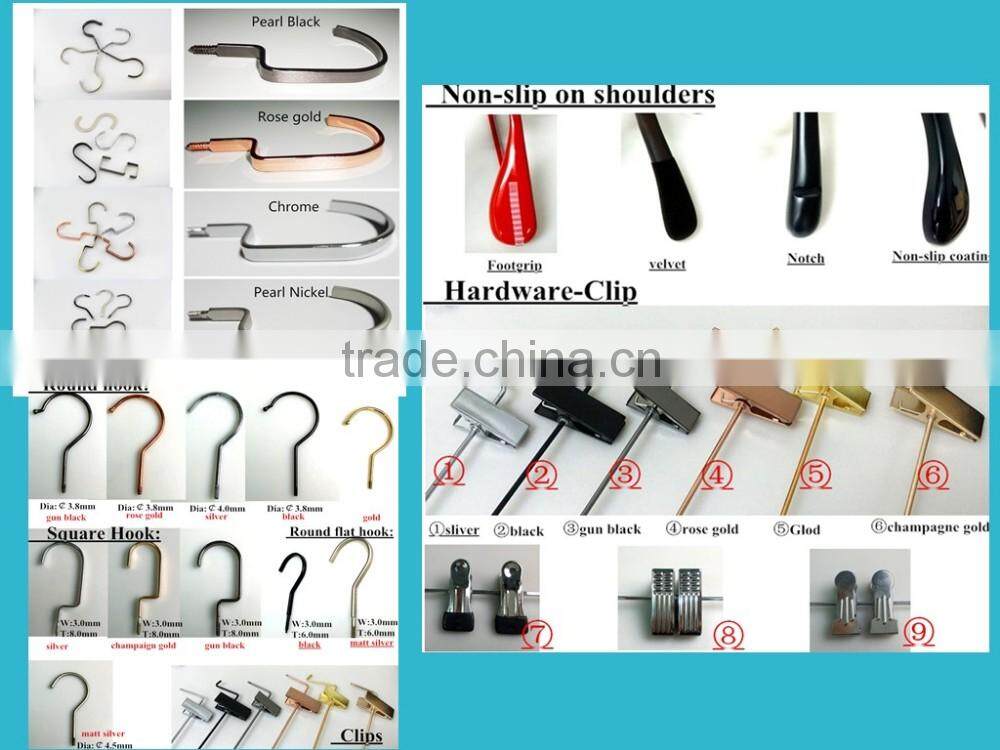 HA7035 same style top and bottom hanger rubber coated plstic hanger