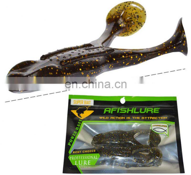 Amazon 9 Colors Choice 105mm 13g Artificial Bait Llastic Lure 2pcs/lot Leurre Souple Rayfrog Black Fish Killing Soft Bait