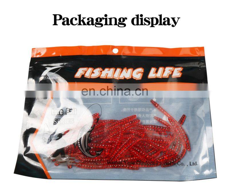 6cm 0.3g  bulk high quality Plastic Rubber Worm Swim bait soft fishing worms bait earthworm lure