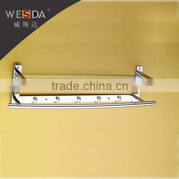 luxury & individuality bathroom towel rack with glass