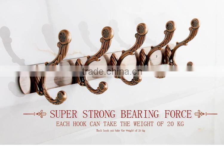Wesda zinc alloy coat hook Hang hang clothes from a vintage copper cap Bathroom toilet 070