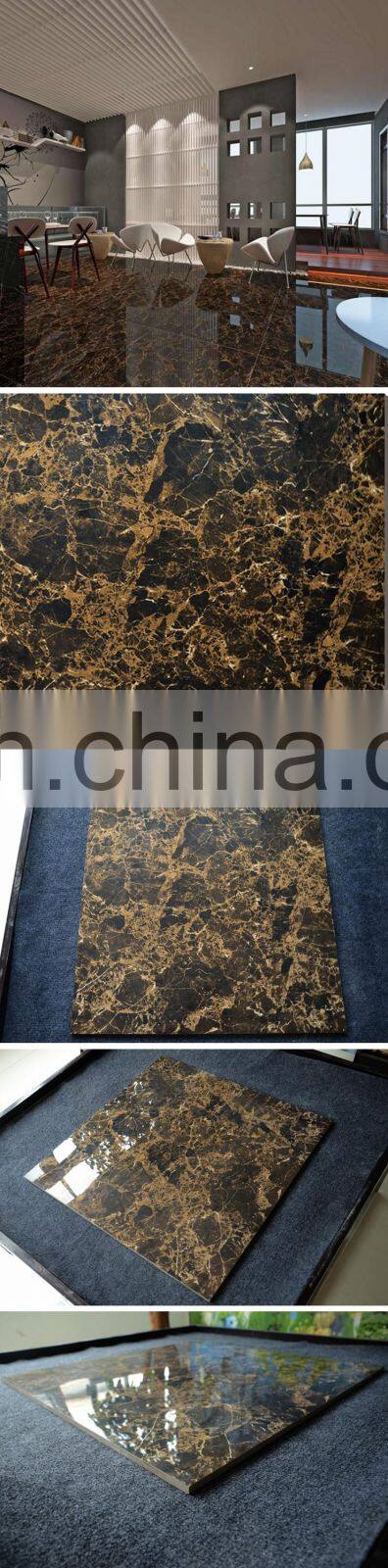 Dark Emperador 60x60cm full body porcelain floor plaza ceramic tile