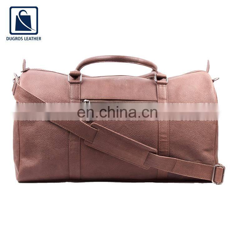 Factory Wholesale Genuine Leather Luggage Travel Bag at Attractive Price