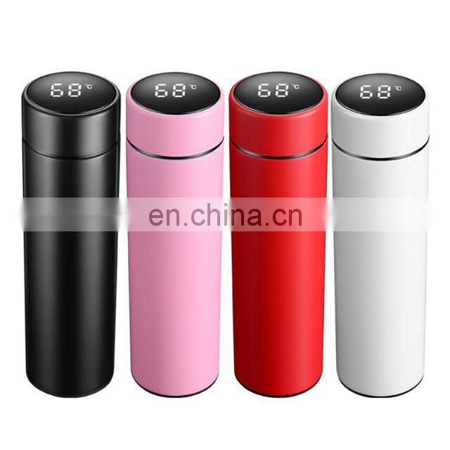 LED Smart Temperature Sublimation Tumbler LED Temperature Display Stainless Steel Vacuum Flasks & Thermoses Round 1 Pcs 5pcs