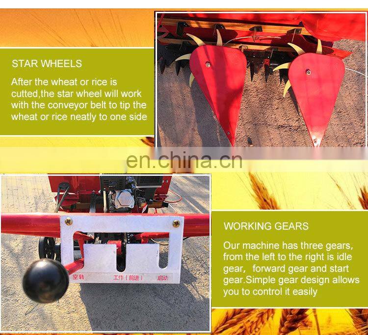 New model 4 wheel wheat and rice reaper binder price