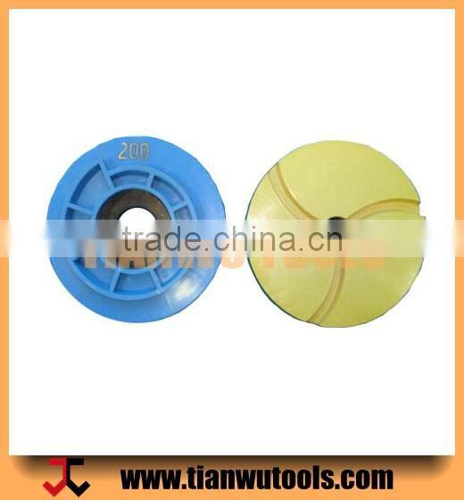 Resin diamond edge profiling tools for marble and granite