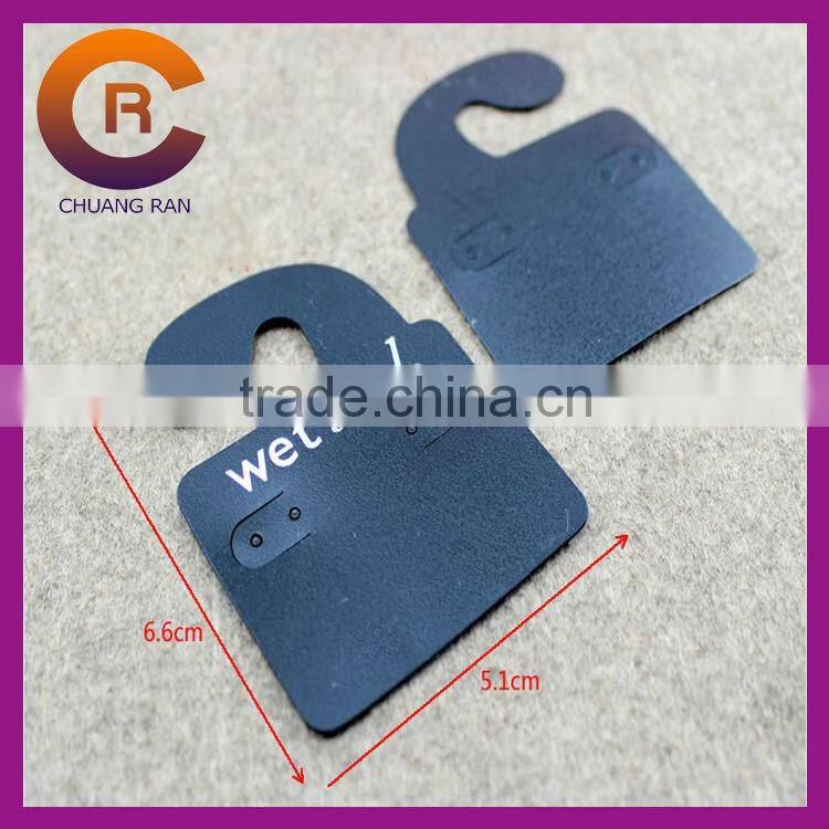 Cream color necklace earring display tags custom jewelry tags