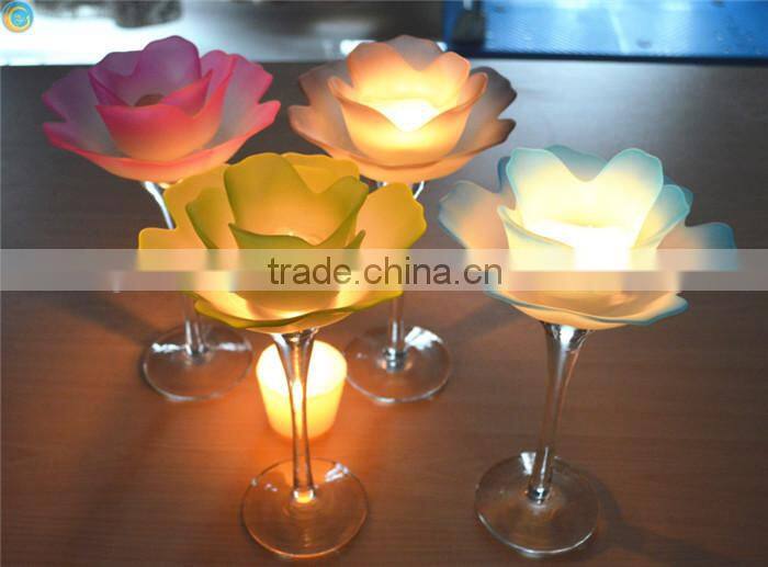 Diwali lotus flower tea light holders