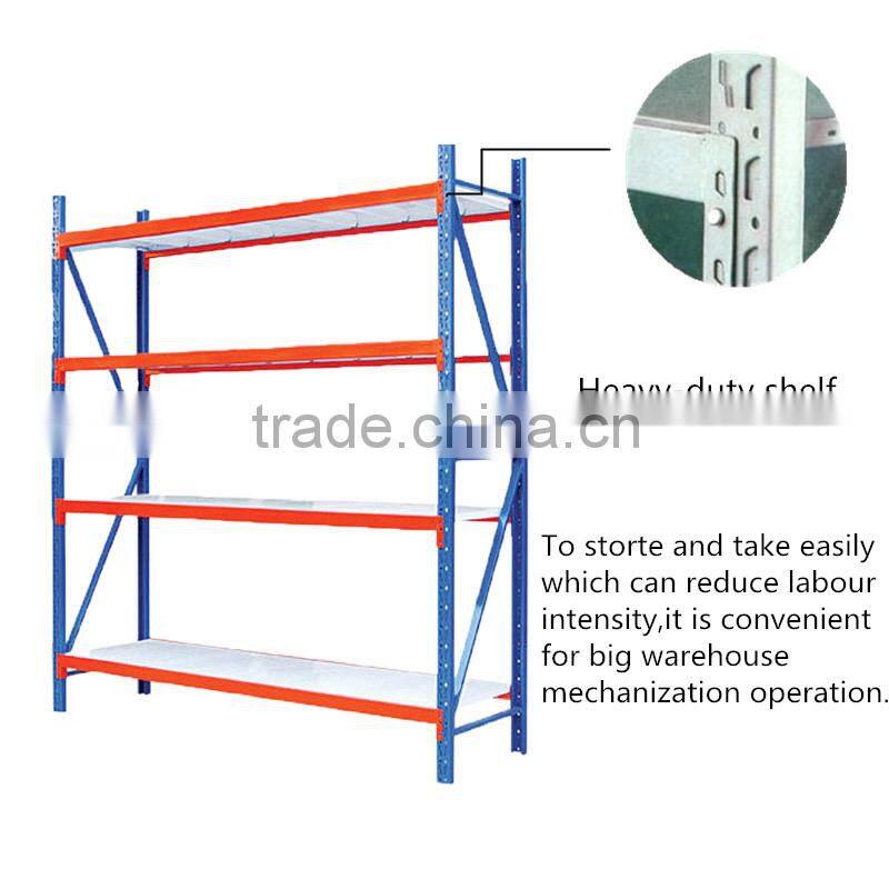 Henan manufacture of supermarket heavy duty shelfs 4 layer metal storage racks