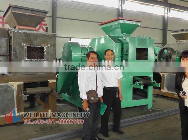 2016 Cold treatment ball shape coal briquetting machinery
