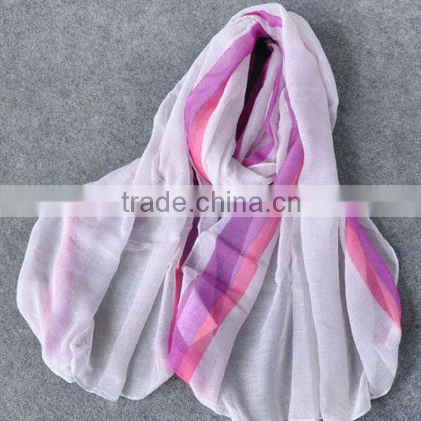 New design fashion autumn lady polyester scarf