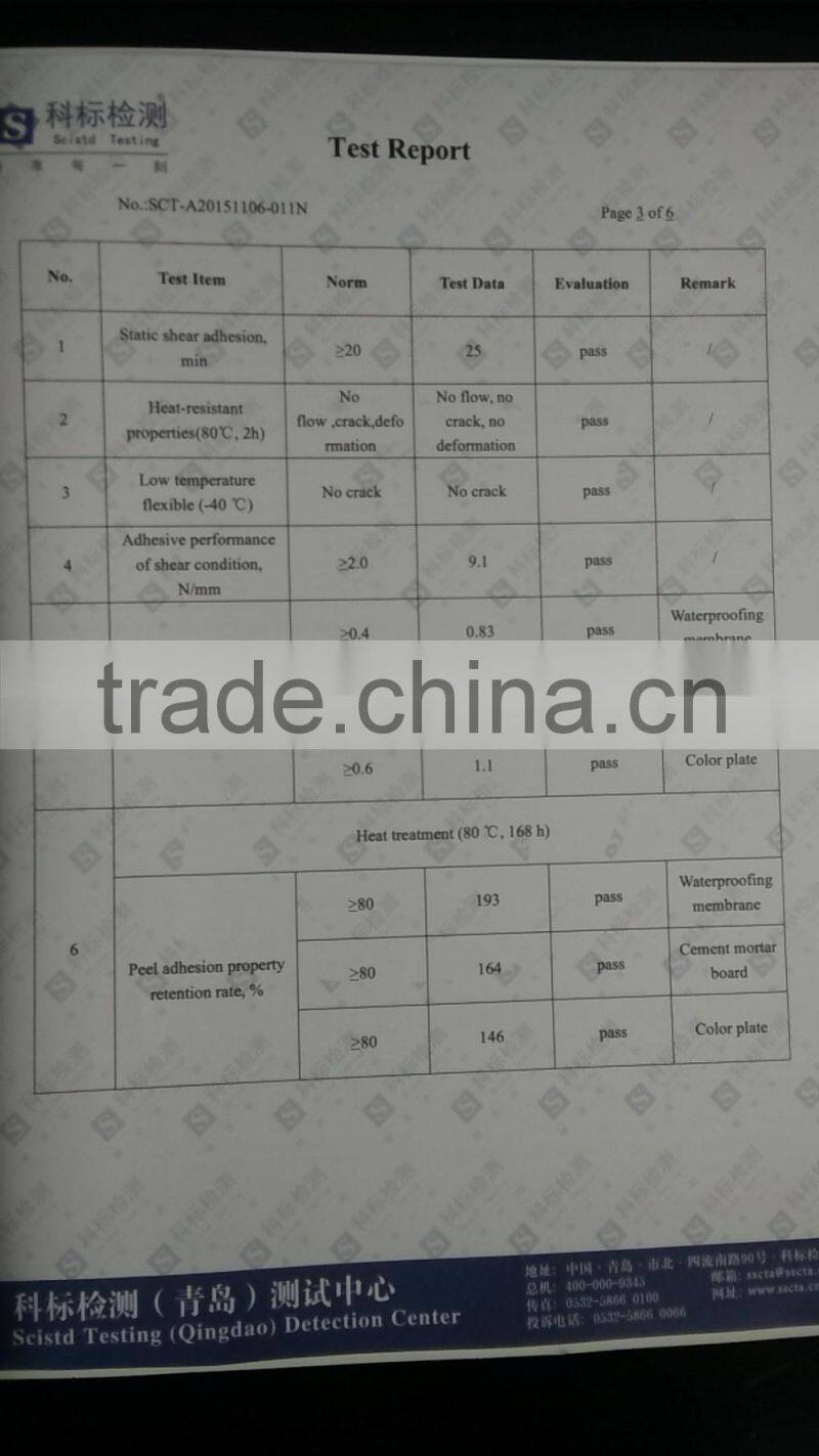 Shiny HDPE film butyl tape