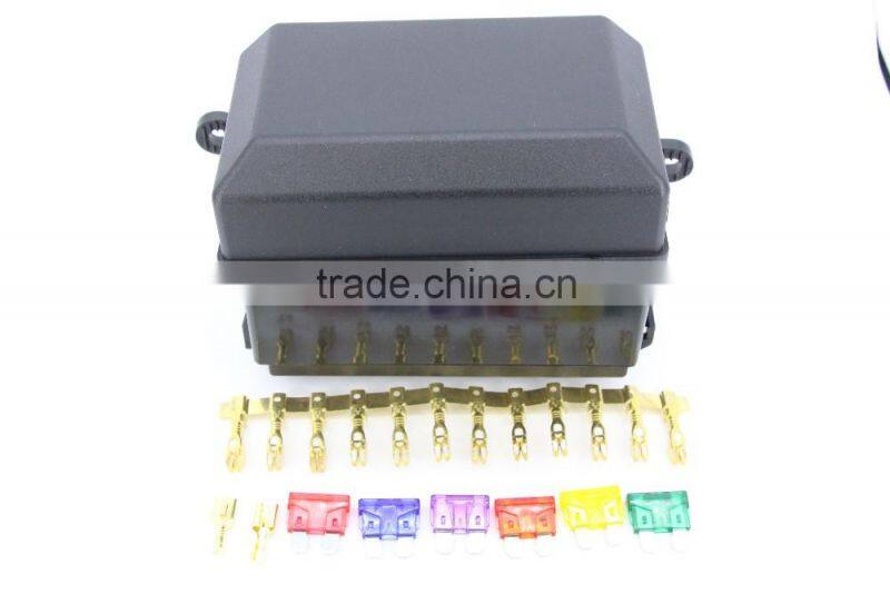 6 Ways Auto fuse box assembly With terminals and fuse ,Auto car insurance tablets fuse box mounting fuse box