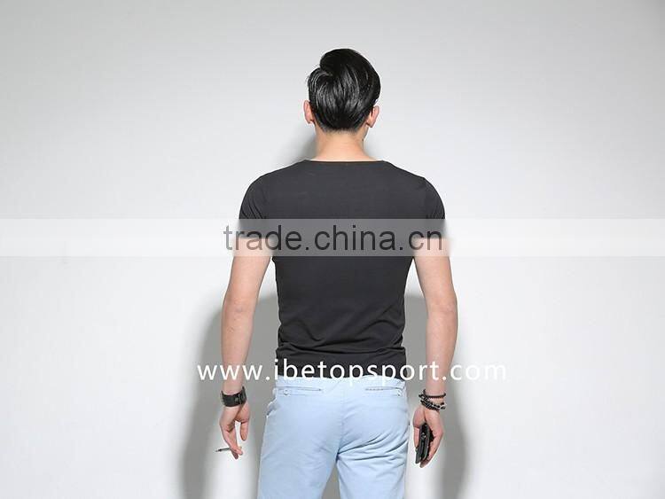 2016 Top Quality 100% Cotton Plain Cotton T-shirt T-shirt for Men