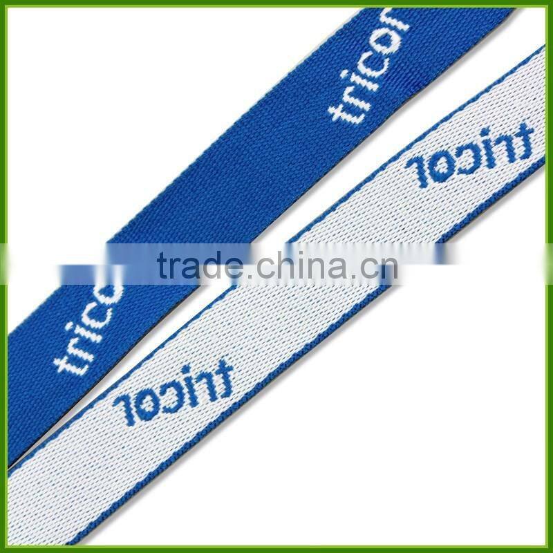 Dongguan factory custom make Jacquard LOGO ID lanyards high quality affordable welcome inquiry