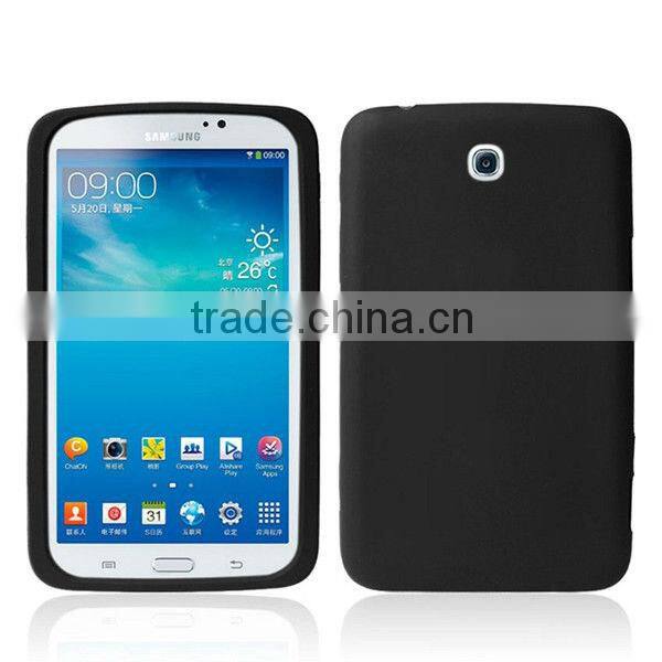Soft Silicone Rubber Protective Cover Case For Samsung Galaxy Tab3 P3200 case