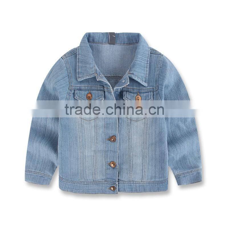 Fashion Children Denim Coat Kids Jacket New Arrival European Style Long Sleeve Cowboy Handsome Boys Coat