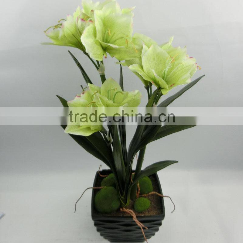 Pure handmade factory direct artificial flower /fake clivia wholesale price