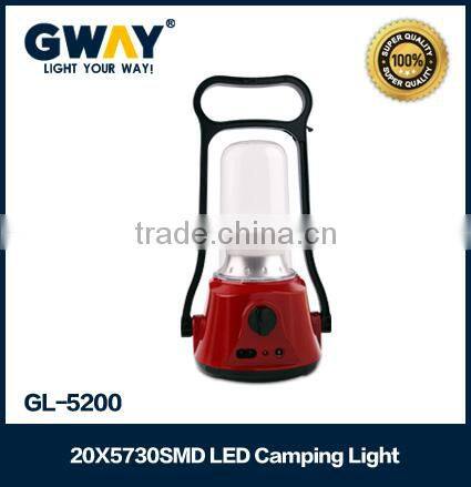 20 pcs 5730SMD portable camping lantern Rotary switch