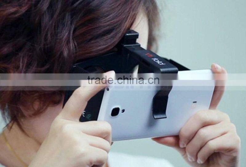 Mobile Mini 3D Virtual Reality Box Case Foldable VR Glasses Case For Men Live Show Sexy IMAX Moving Game