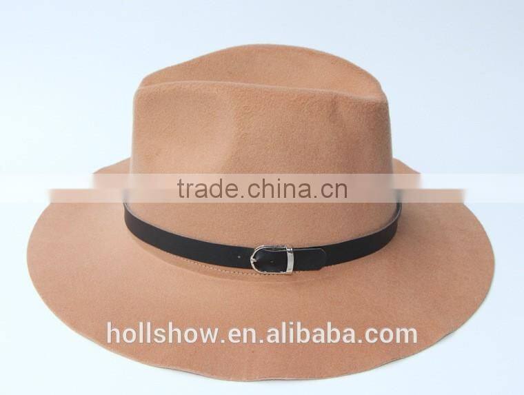 Hot Selling Star Same Style Retro British Ribbon Fixed Women Wool Felt Hat