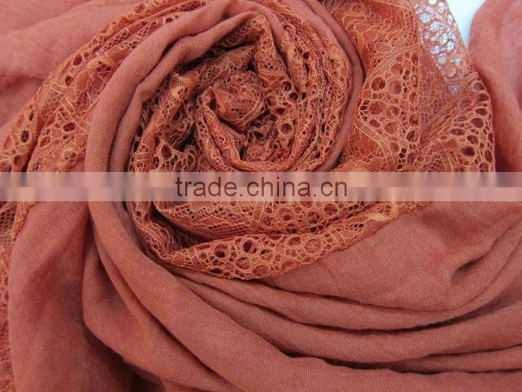 120cm * 180cm Wholesale Multi Colors Plain Cotton Linen Women Scarf Malaysia Hijab