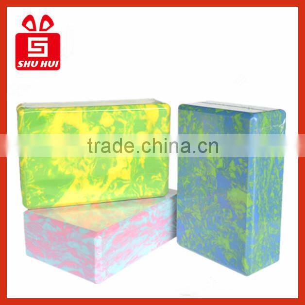 lightweight EVA yoga foam brick/recycled eva foam yoga block /natural fitness block