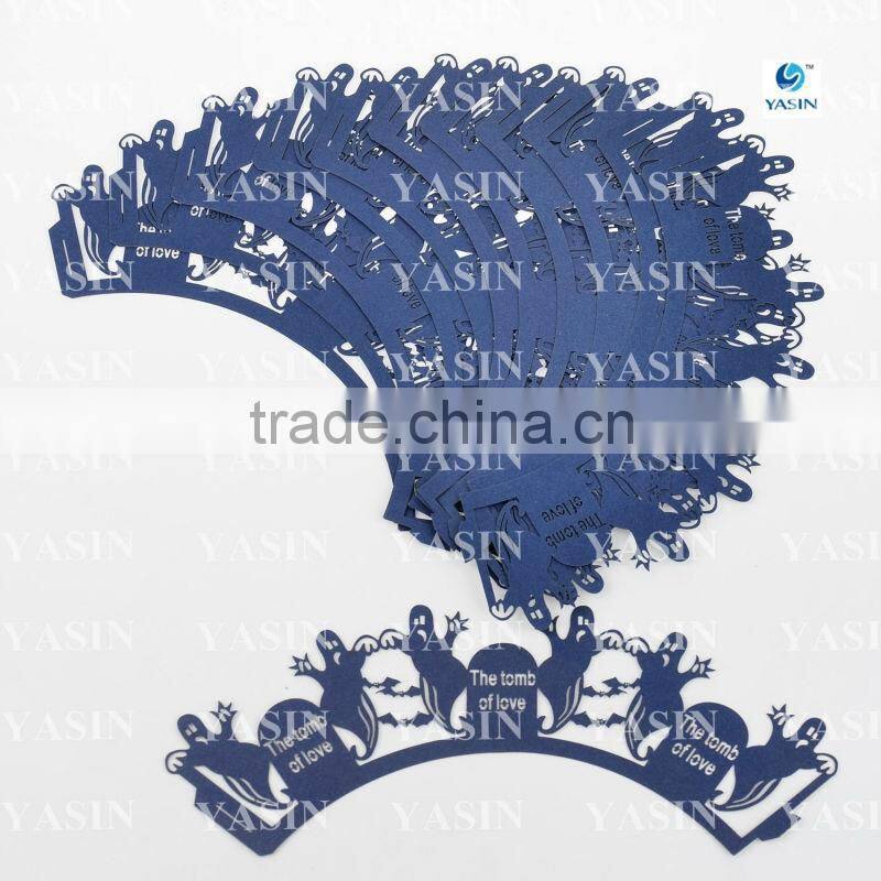 Another Color of Halloween Ghost Style Paper Cupcake Wrappers