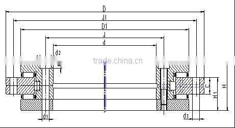 Axial Radial Bearing YRT100 (100x185x38mm) Rotary Table Bearing BYC High rigidity slewing turntable bearing