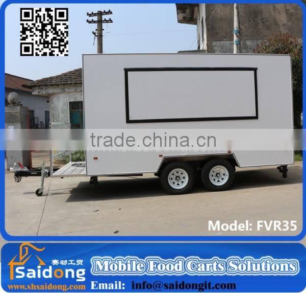Best quality food beverages mobile food trailer mobile food cart catering truck customized design