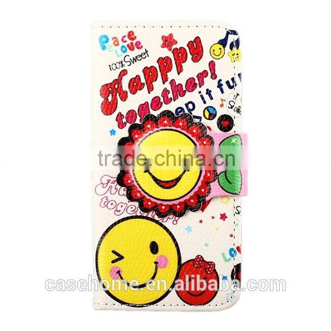 fashion Cute colorful PU leather Flip phone case for Sony Z5 leather case