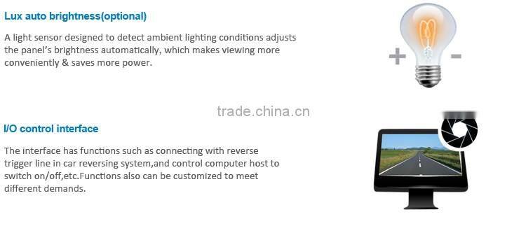 7 inch 16:9 & 4:3 switchable 10-point touch capacitive screen