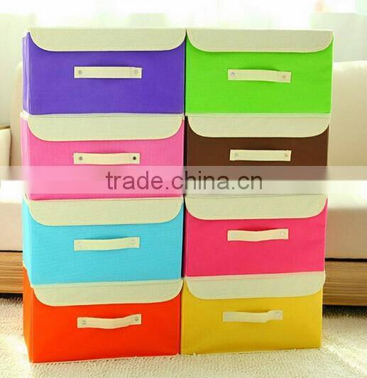 AN1060 ANPHY colorful non-woven fabric cloth storage box & bin 38*25*25 cm,26*20*17 cm