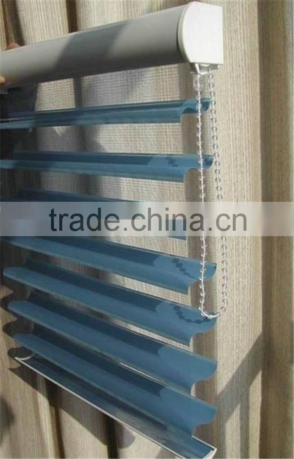 Home Decorating Fabric Shangri-la Roller Blinds/Triple Shades with Manual/Motorized System