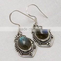 Excellent Deep Blue Lapis 925 Sterling Silver Earring, 925 Silver Jewelry, Sterling Earrings