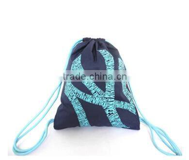 girls canvas drawstring backpack bag