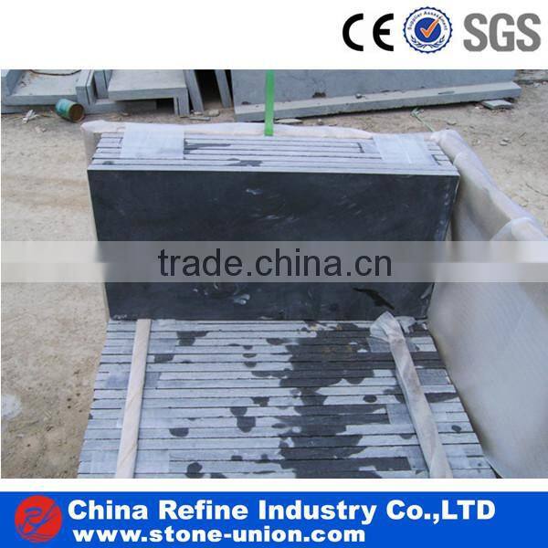 Natural black limestone