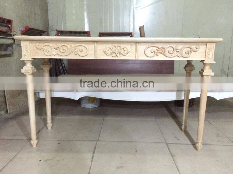 French Neo Classical Louis XVI Style Carved Console table