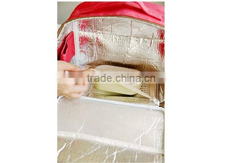 Factory Promotion colored polyester picnic cooler bag
