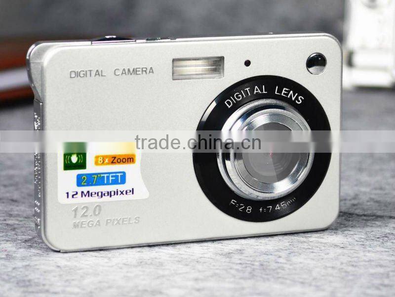 2012 hot sale mini digital camera ,2.7''TFT LCD,5.2MP CMOS Sensor