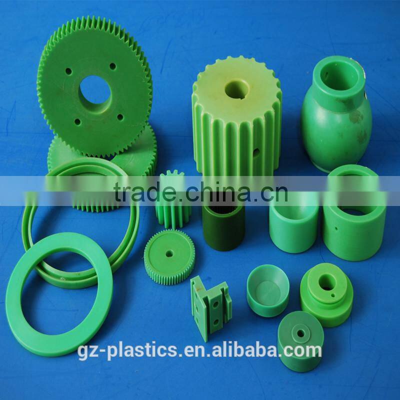 Custom precision diameter CNC machined nylon tooth gears black plastic gear wheel
