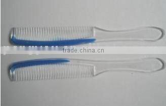 new style double color transparent wholesale plastic hair comb